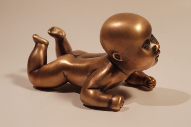 Baby girl by sculptor Olga Shilova