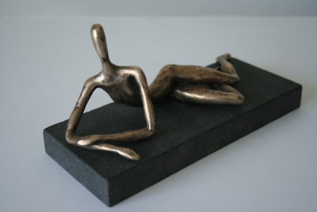 Danaë, 2008 Bronze, granite. 19x10x8 cm. Author's private collection