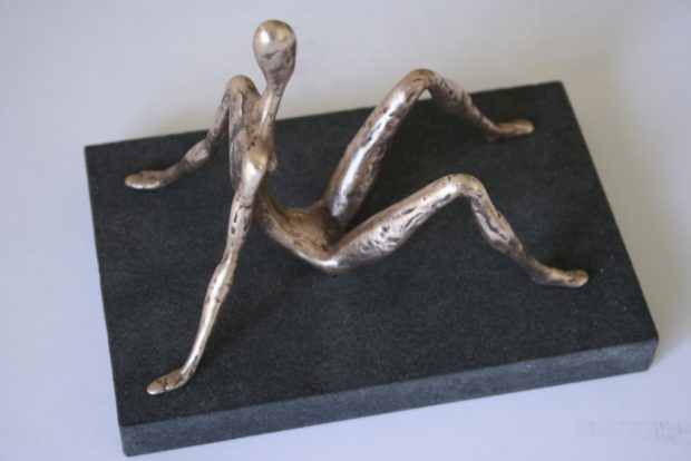 Dreamer, 2008 Bronze, granite. 13x11x17 cm. Author's private collection.