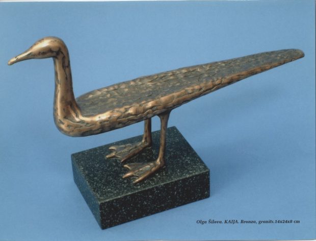 Seagull, 2000. Bronze, granite. 14x24x8 cm. Private collection.