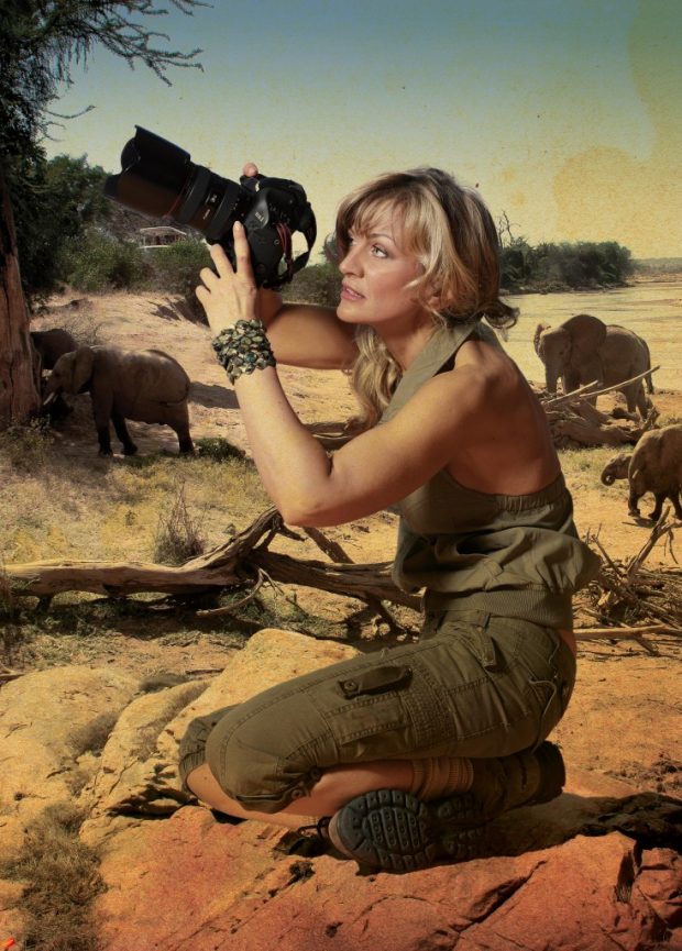 Discovery reporter in Africa. 2010 Digital Printing, A2 format.