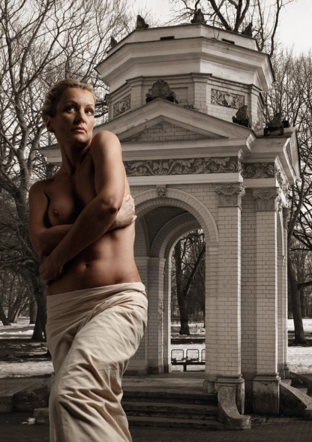 Venus de Milo. Ancient order pavilion at Kronvalds Square. 2012 digital print, 120X84 cm