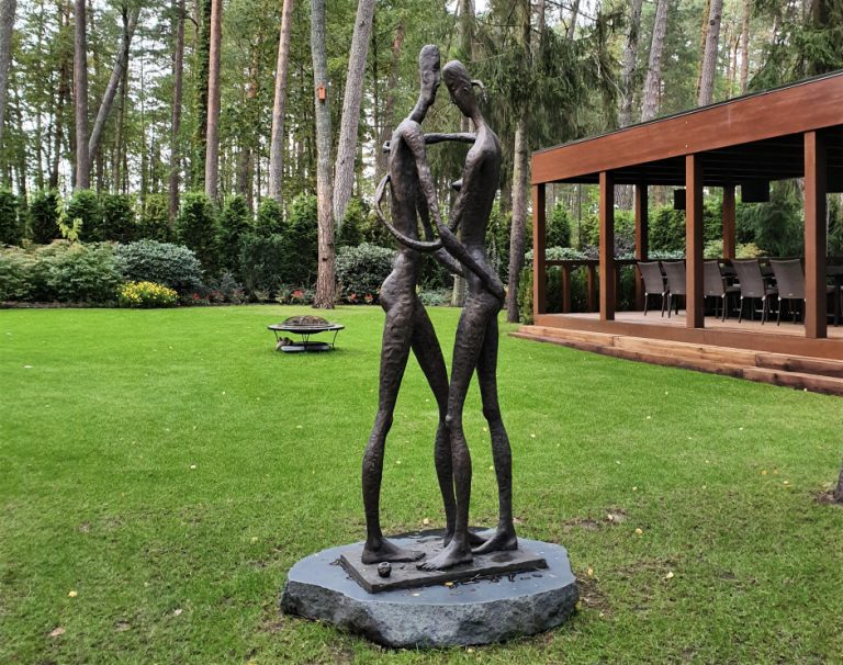 Adam and Eve 2019. Bronze 200 x 70 х 65 сm, Private commission, Jurmala, Latvia